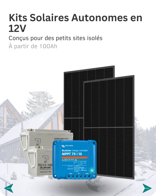 Kits Solaires Autonomes en 12V